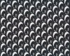 Baumwoll-Popelinestoff mit Stretch ICON, Ovale, schwarz-weiß, Hilco