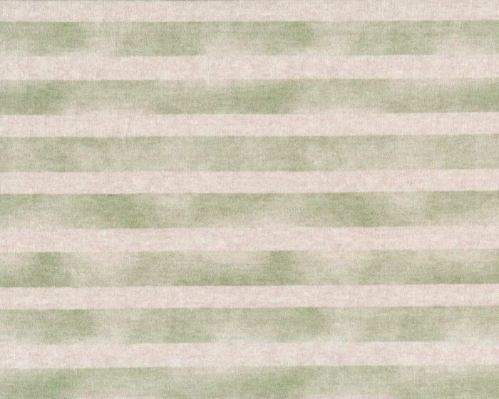 Baumwolljersey DINO STRIPE, Streifen, beige-grün, Hilco