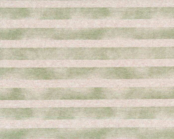 Baumwolljersey DINO STRIPE, Streifen, beige-grün, Hilco