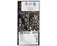 Multipack Druckknöpfe SPORT & CAMPING, silber,...