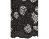 85 cm Reststück Edle feine Tüllspitze FESTIVO mit Pailletten und beidseitiger Bogenkante, schwarz