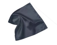 Italienischer Satinstoff mit Stretch MAAT RASO, marineblau