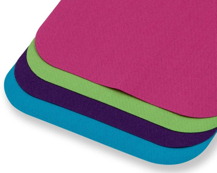 Köper-Patches zum Reparieren oder Upcycling, 4 Stück, grün-türkis-pink-lila, Prym