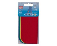 Köper-Patches zum Reparieren oder Upcycling, 4 Stück, rot-gelb-grün-blau, Prym