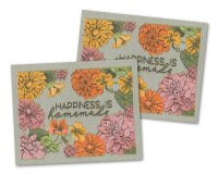 Web-Etikett HAPPINESS, Blumen, Sophia Drescher, Acufactum