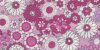 Baumwoll-Schrägband DESIRE, Blüten, 3 Farben pink 18 mm