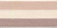 Baumwoll-Ripsband STRIPY mit Streifen, 6 Farben beige-braun