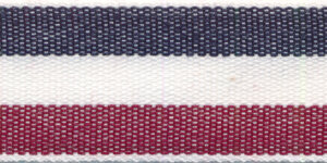 Baumwoll-Ripsband STRIPY mit Streifen, 6 Farben marineblau-weinrot