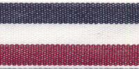 Baumwoll-Ripsband STRIPY mit Streifen, 6 Farben...