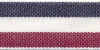 Baumwoll-Ripsband STRIPY mit Streifen, 6 Farben marineblau-weinrot