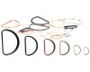 D-Ringe aus Metall ANILLO in gold, silber und schwarz