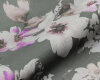 Dekostoff BRISTOL, Blumen, Überbreite, transparent Saum & Viebahn