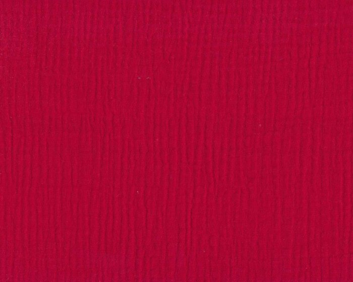 Baumwollstoff DOUBLE GAUZE, rot, Hilco