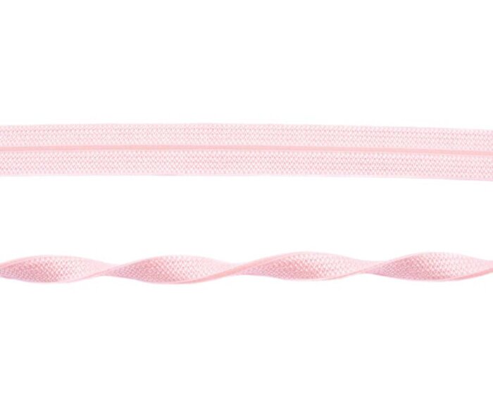 Elastisches Einfassband JACQUARD, einfarbig, 20 mm helles altrosa