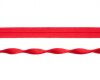 Elastisches Einfassband JACQUARD, einfarbig, 20 mm rot