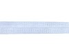Elastisches Einfassband JACQUARD, einfarbig, 20 mm weiß