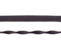Elastisches Einfassband JACQUARD, einfarbig, 20 mm anthrazit