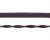 Elastisches Einfassband JACQUARD, einfarbig, 20 mm anthrazit