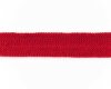 Strick-Einfassband WOLLTRESSE, einfarbig, 30 mm rotbraun