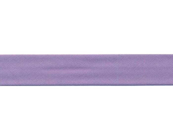 Elastic-Schrägband aus Baumwolle, einfarbig, 18 mm helllila