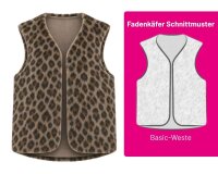 Damen-Schnittmuster Basic-Weste, fadenkäfer