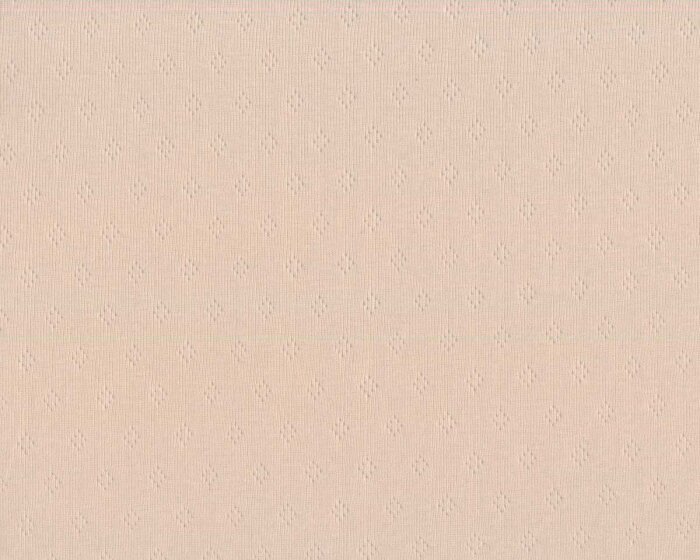 Rippenjersey, Pointelle PROSPER, Lochmuster, hellbeige, Hilco