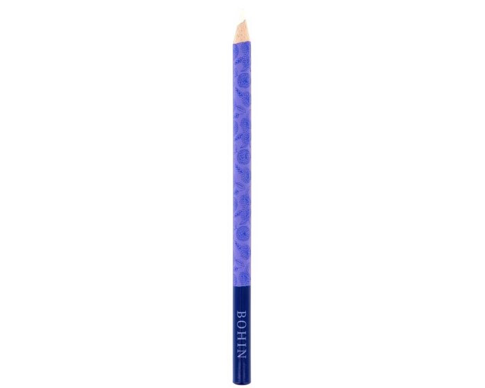 Auswaschbarer Markierstift BLOSSOM, weiß, Bohin blau
