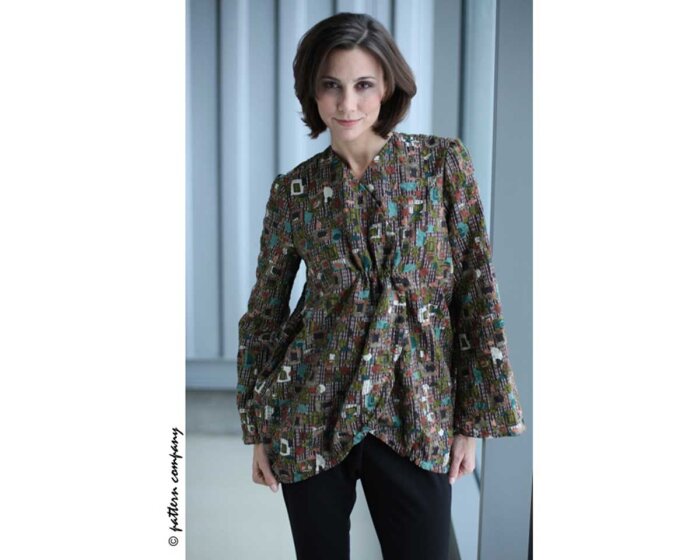 Schnittmuster BLUSE MIT ABGERUNDETEM SAUMVERLAUF, pattern company
