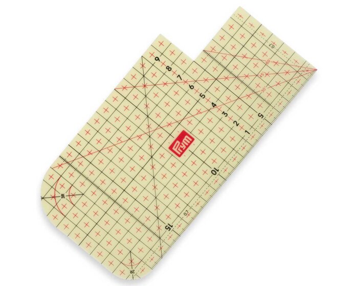 Prym Bügellineal, transparent, 20 x 10 cm