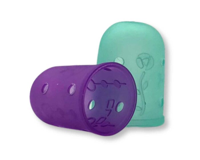 Flexibles Gummifingerhut-Set, 2 Stück, Clover