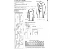 Schnittmuster LANGE JACKE MIT DACHKRAGEN, pattern company