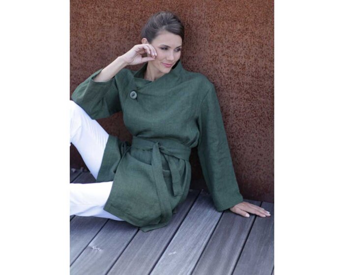 Schnittmuster LEINENJACKE MIT WEITEM STEHKRAGEN, pattern company