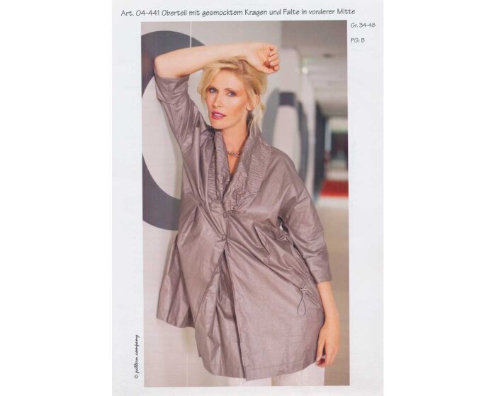 Schnittmuster OBERTEIL MIT KRAGEN UND FALTE, pattern company