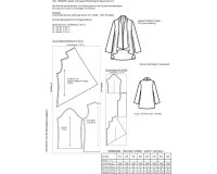 Schnittmuster JACKE MIT WASSERFALLARTIGEM SAUMVERLAUF, pattern company