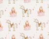 Baumwollstoff Popeline PRINCESA, Prinzessin, creme-rosa, Hilco