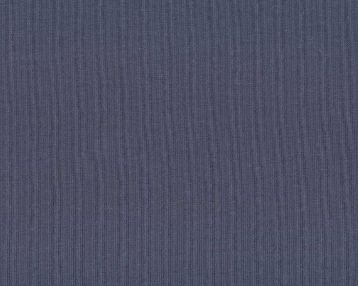 30 cm Reststück Baumwolljersey VANESSA, einfarbig, dunkles taubenblau, Swafing