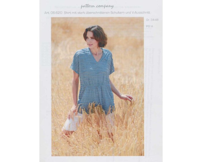 Schnittmuster SHIRT MIT V-AUSSCHNITT, pattern company