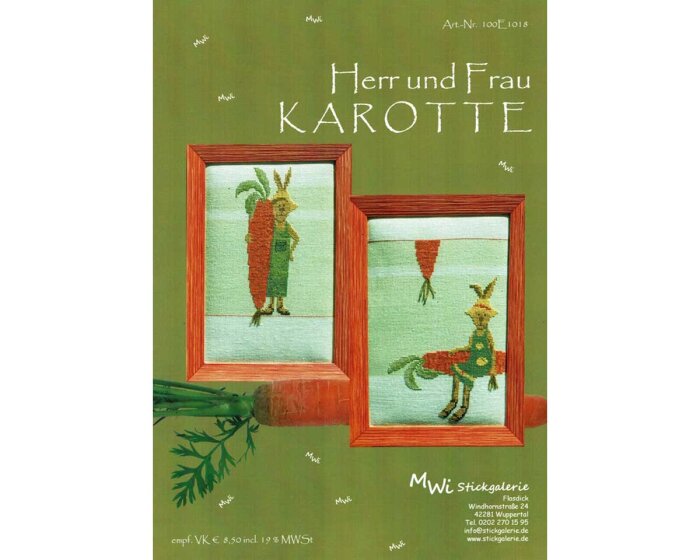 Stickvorlage: Herr und Frau Karotte, Stickgalerie
