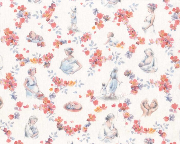 Baumwollstoff SEI WILLKOMMEN, Sophia Drescher, Acufactum