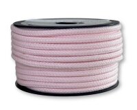 Runde Baumwollkordel für Hoodies, 6 mm rosa