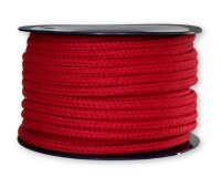 Runde Baumwollkordel für Hoodies, 6 mm rot