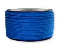 Runde Baumwollkordel für Hoodies, 6 mm ultramarinblau