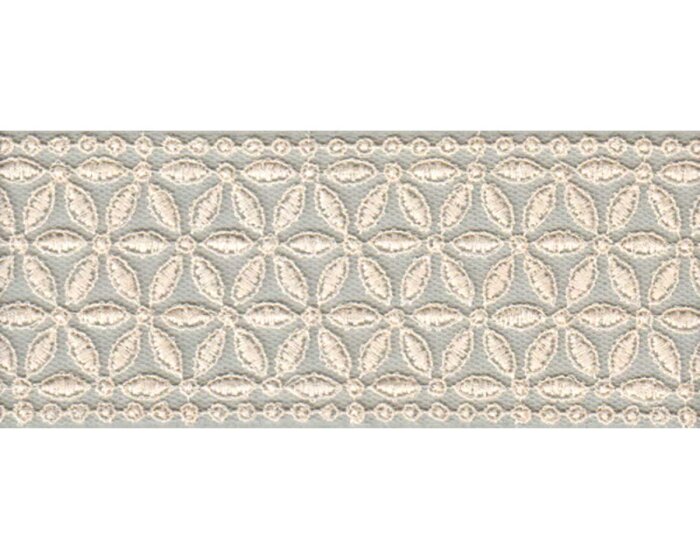 Spitzenband ELARA mit Blumenmuster, 45 mm, creme
