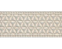 Spitzenband ELARA mit Blumenmuster, 45 mm, creme