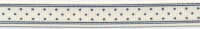 Ripsband TARIK, Sterne, 10 mm breit, 3 Farben creme
