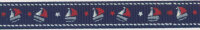 Ripsband LANI, Segelboot, 10 mm breit, 3 Farben dunkelblau