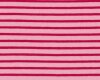 45 cm Reststück Baumwoll-Jersey CAMPAN mit Streifen, rosa-rot