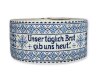 18-cm-Rapport Webband VATERUNSER, 80 mm breit, Gebet, Vaupel & Heilenbeck hellblau-blau
