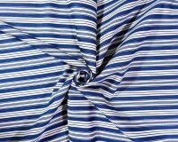 Italienischer Baumwollstoff MARINO, Streifen-Muster,...