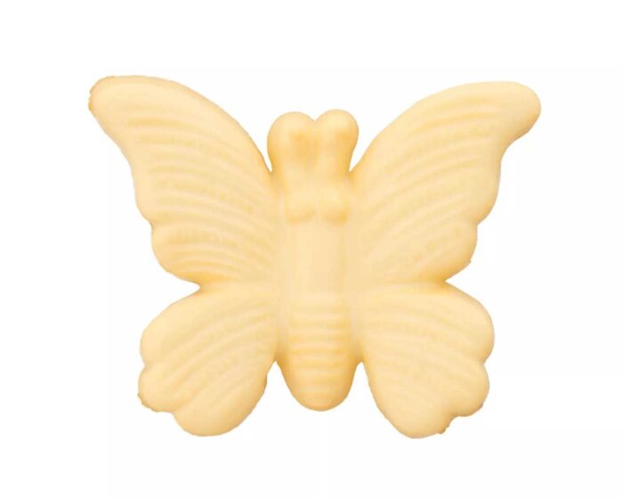 Kinderknopf SCHMETTERLING mit Steg, gelb, Union Knopf